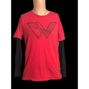 Shaun White Long Sleeve Shirt Youth XL Extra Large Red & Black